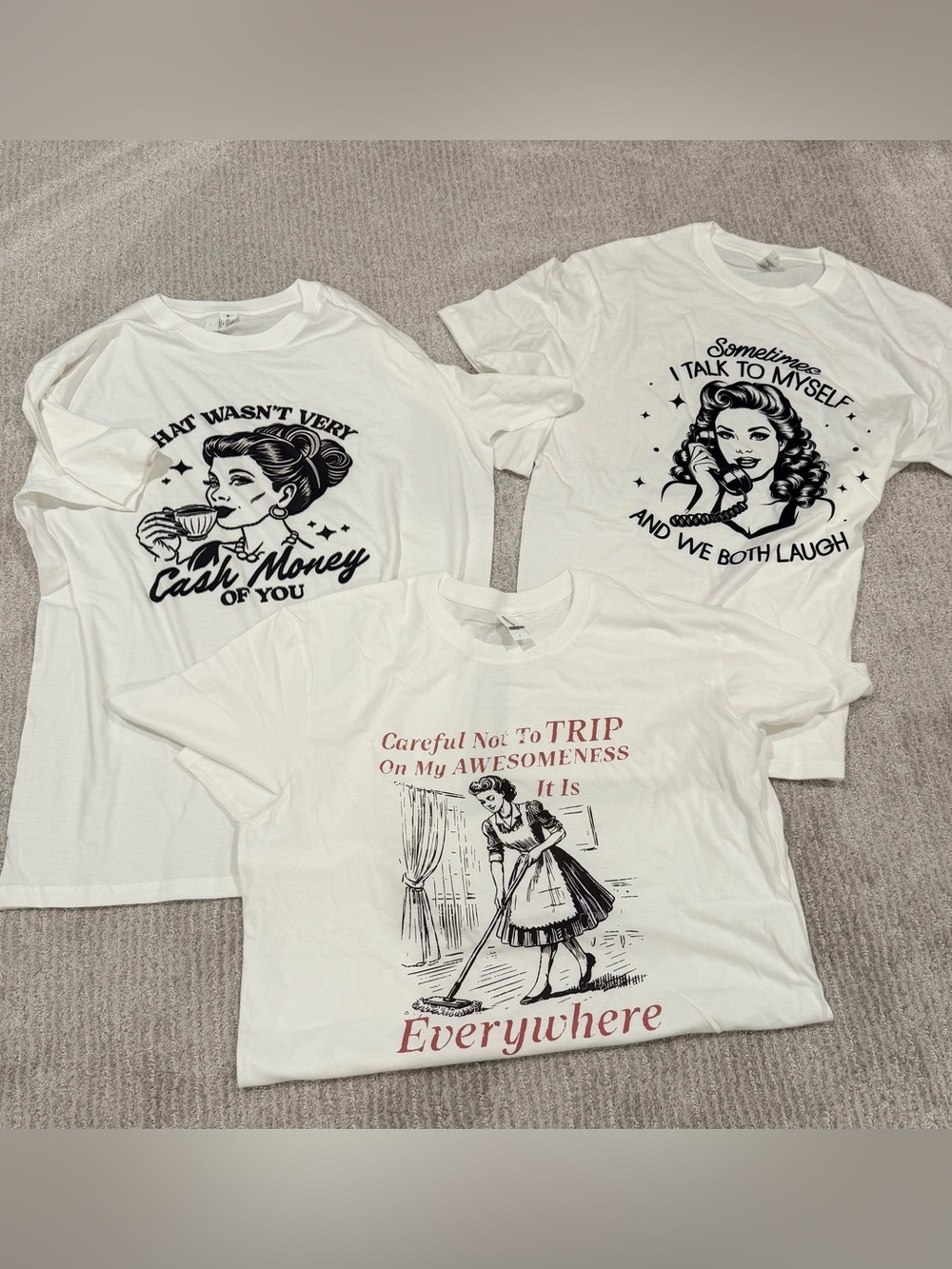 Retro graphic T shirts bundle